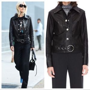 VEDA LEATHER JACKET Size P